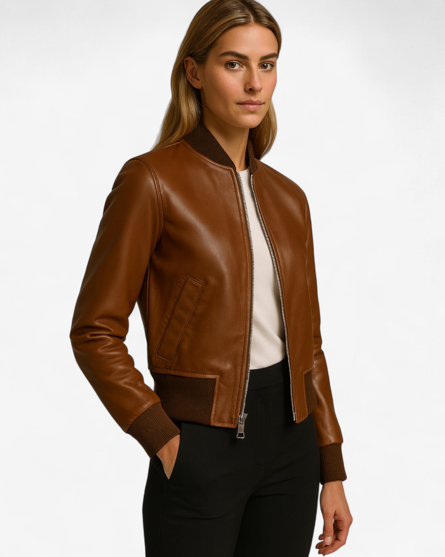 Classic Leather Bomber