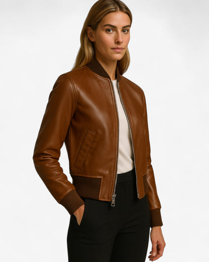 Classic Leather Bomber