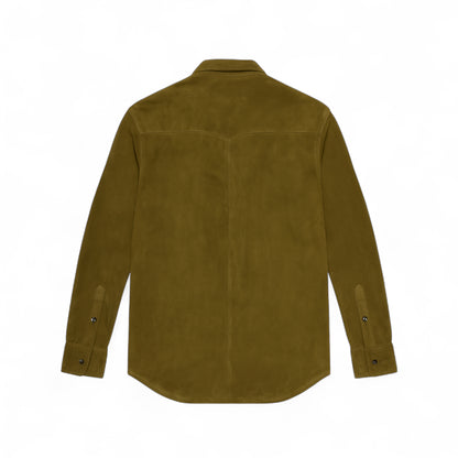 Desert Sage Suede Shirt Jacket