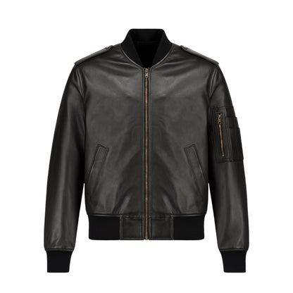 Commander Leather Bomber